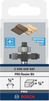 Broca para ranurar Bosch PRO, vástago de 1/4″.